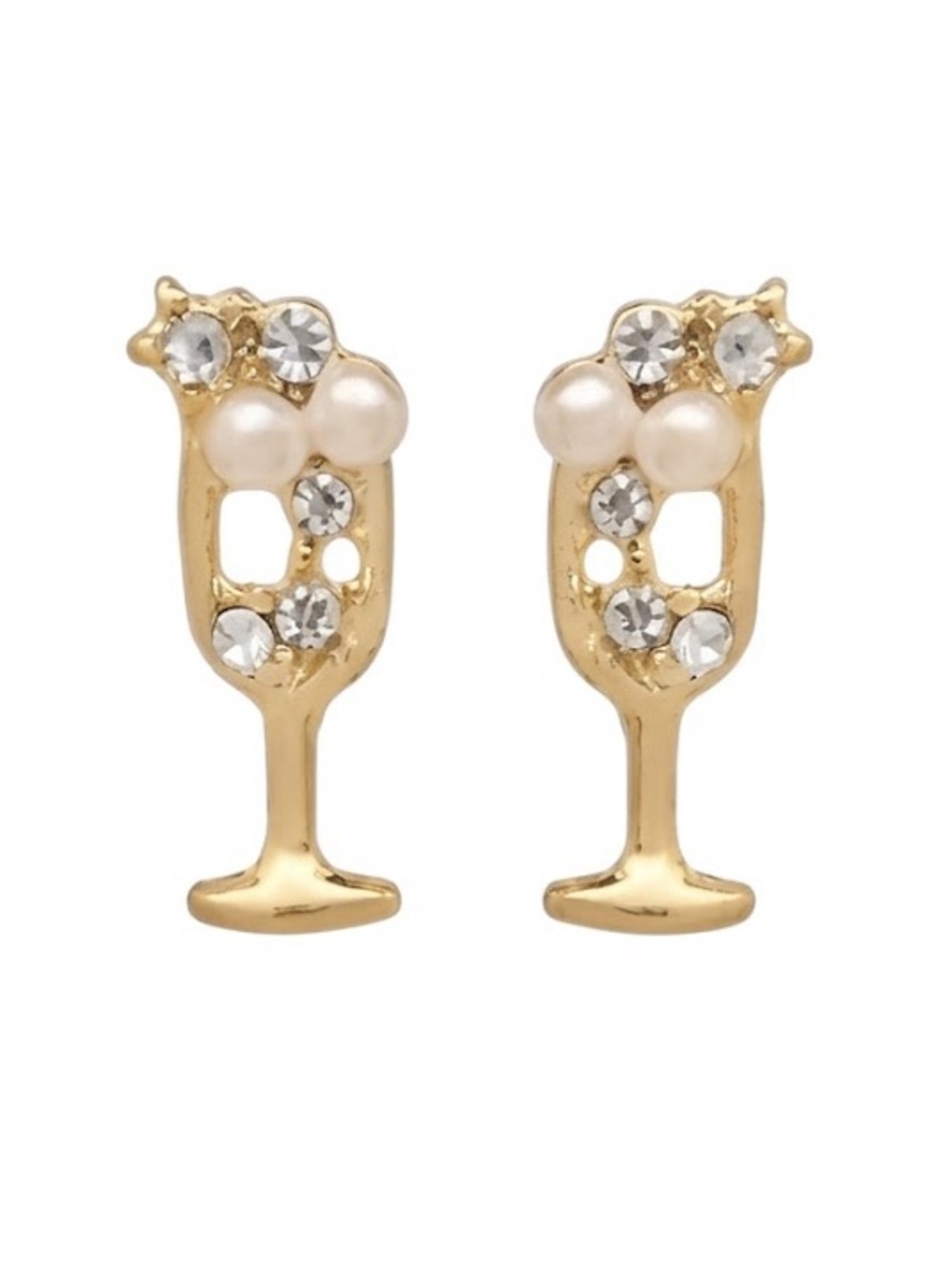 Champagne Bottle Stud Earrings (NWT)